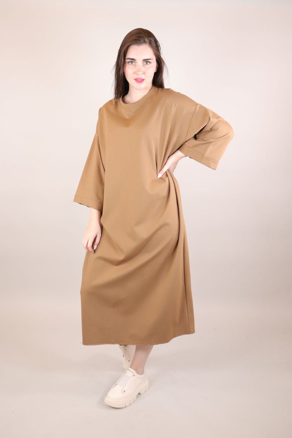 Basic Dress Voile Fashion