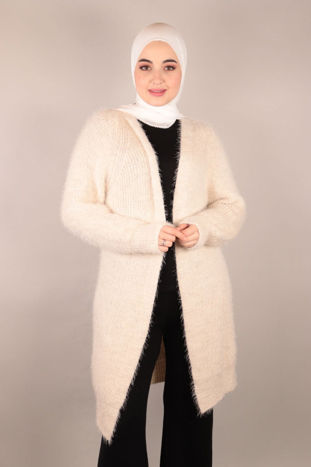 Basic Knitted outerwear Voile Fashion