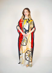 Beach Dress With Scarf  Voile