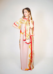 Beach Dress With Scarf  Voile