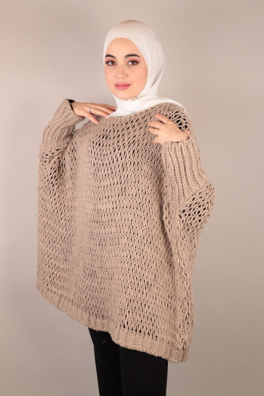 Knitted Top Voile Fashion