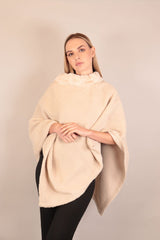 Soft Fur Woolen Poncho Voile Fashion