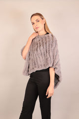 Soft Fur Woolen Poncho Voile Fashion