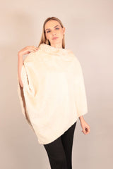 Soft Fur Woolen Poncho Voile Fashion