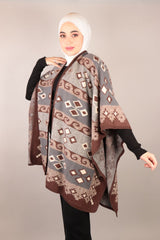 Soft Woolen Poncho Voile Fashion